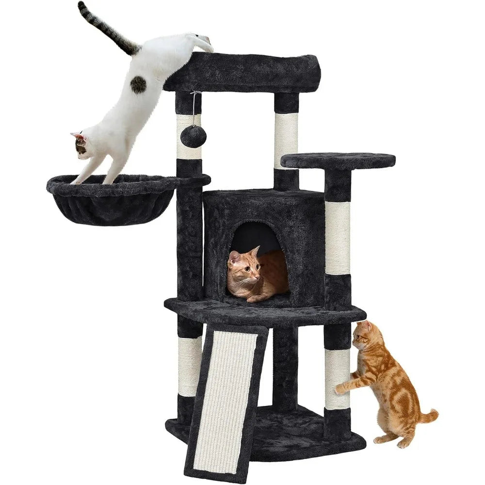 Cat Tree Indoor Play Tower For Cats With Cozy Condo