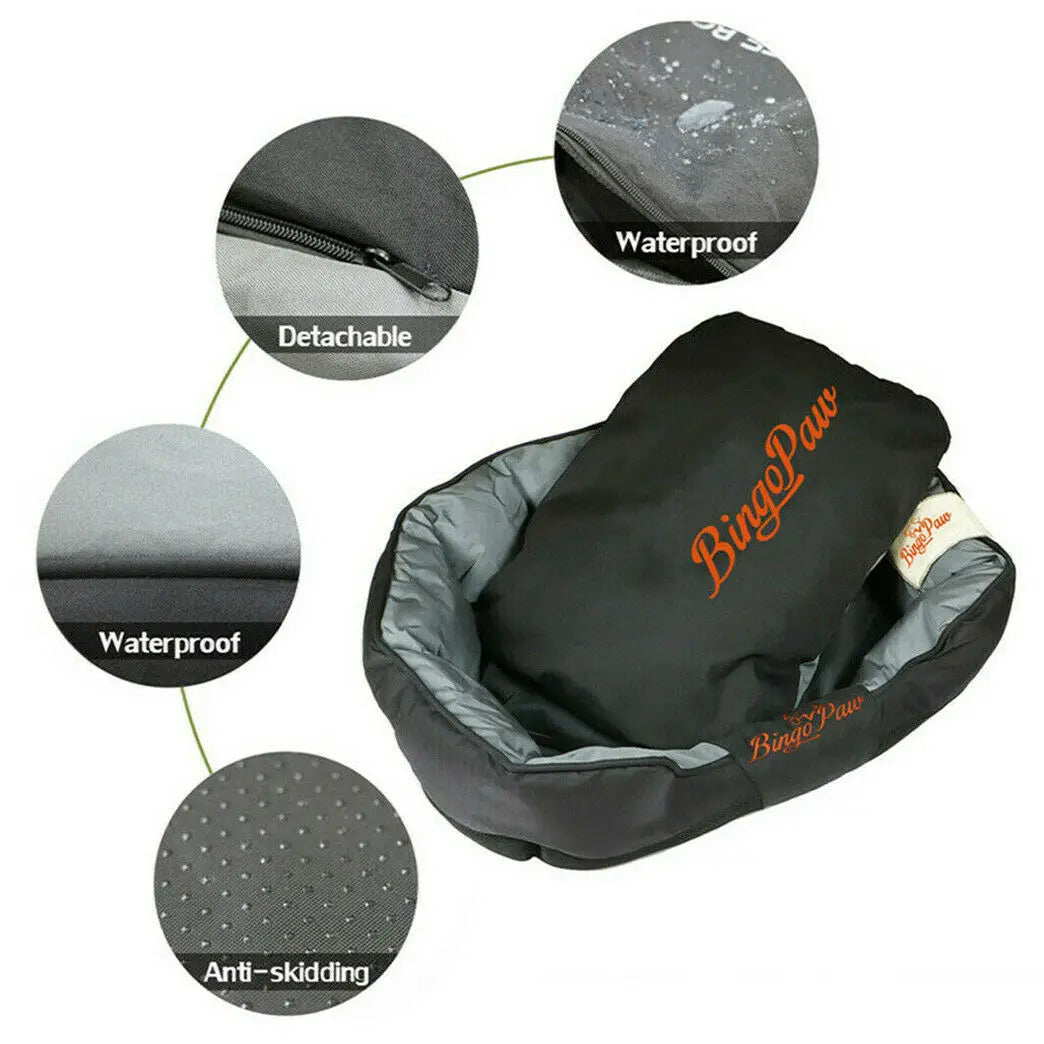 BINGOPAW Waterproof Orthopedic Dog Bed Sofa Style Kennel Mat