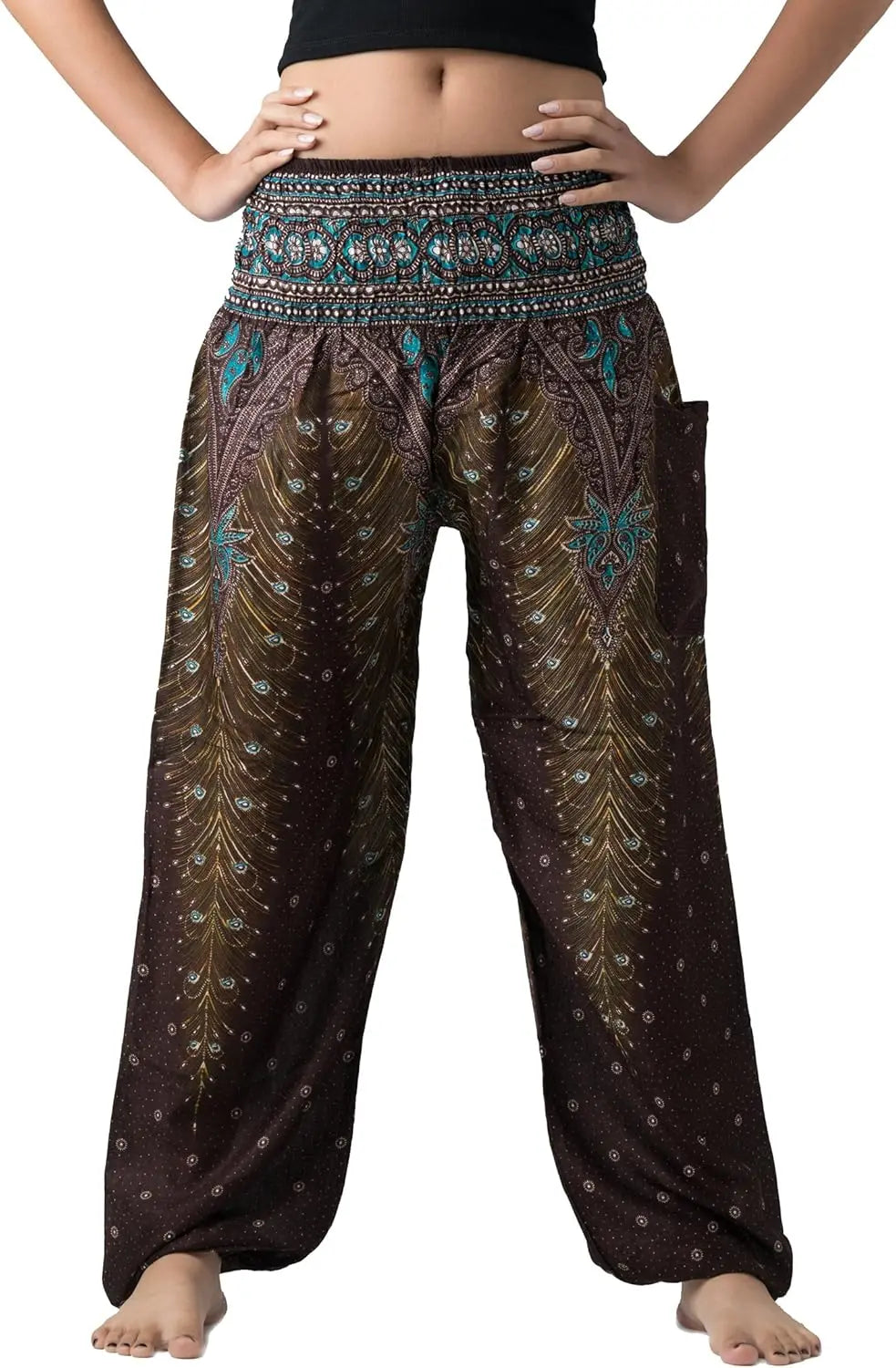 Harem Pants For Women Yoga Boho With Pockets Comfortable
