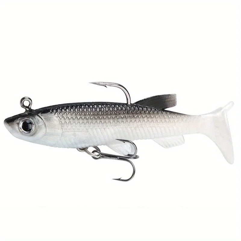 Five-Piece Realistic Soft Bait Kit For Freshwater And Saltwater Fishing