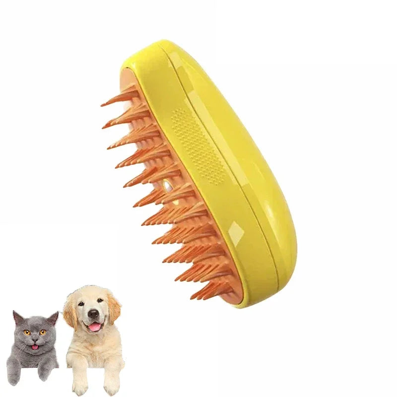 Cat Dog Steamy Brush Electric Sprayer For Pet Grooming Massager