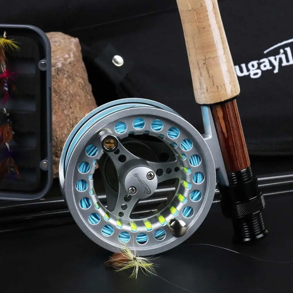 Complete Fly Fishing Rod and Reel Combo Kit for Saltwater and Freshwater Angling