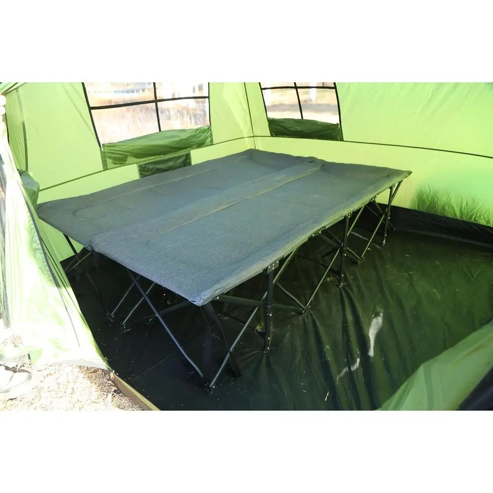 Portable Heavy Duty Camping Cot With Extra Comfortable Pad