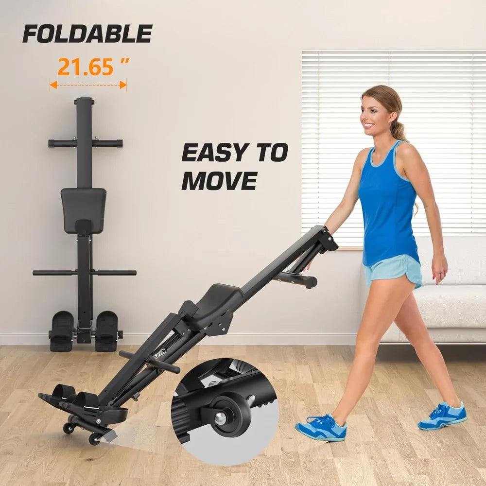 YTYIN Foldable Magnetic Rowing Machine For Home Fitness