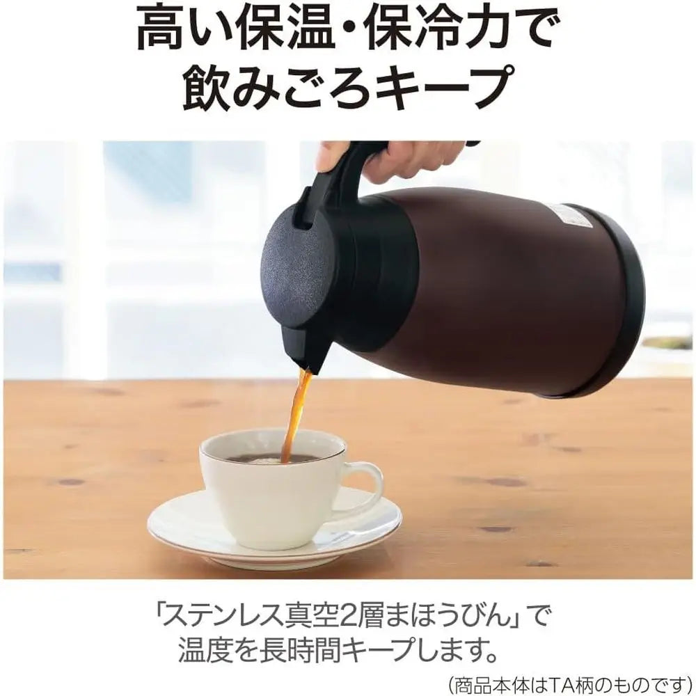 Stainless Steel Vacuum Flask With One Touch Pour Wide Mouth