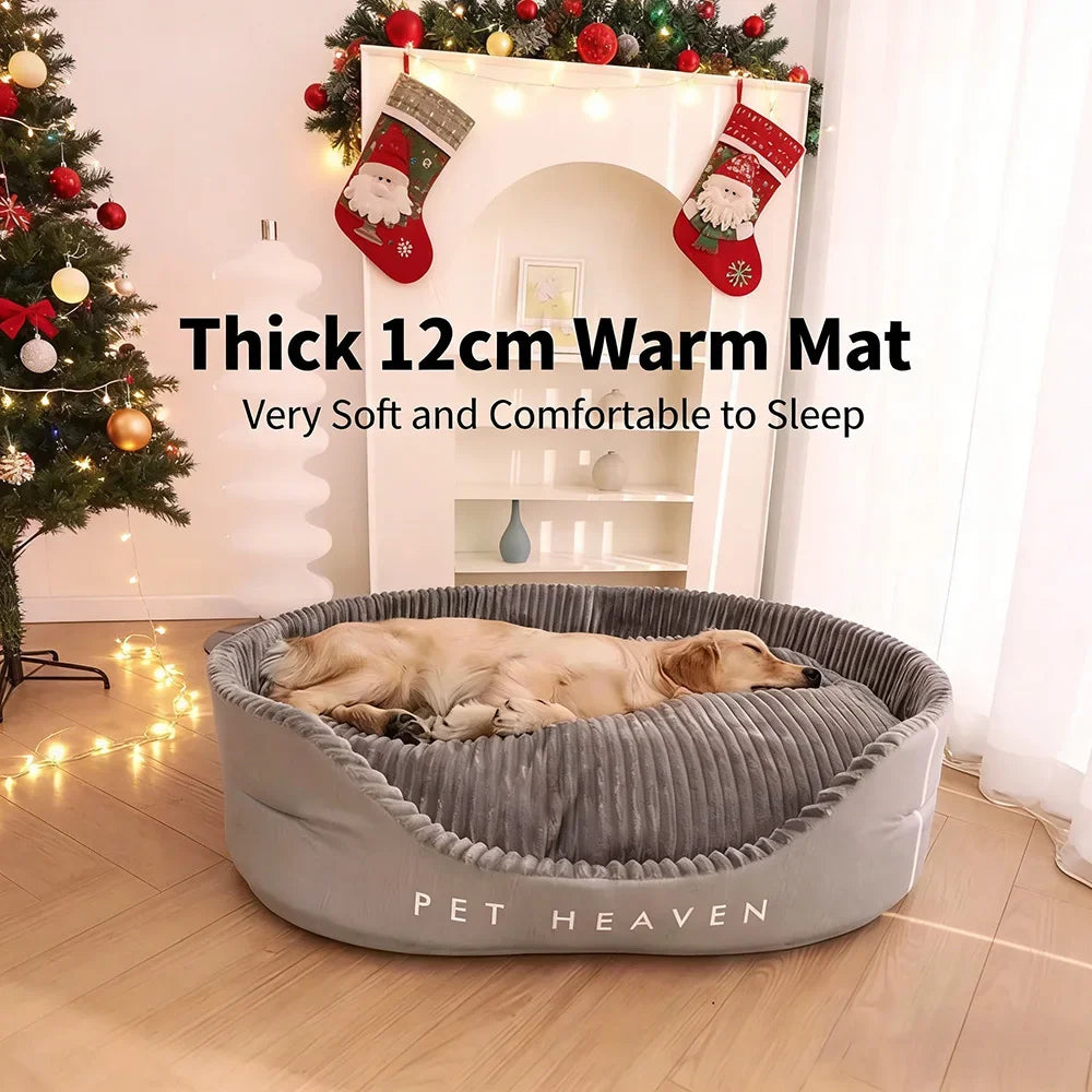 Large Dog Bed With Detachable Pad For Cats And Dogs