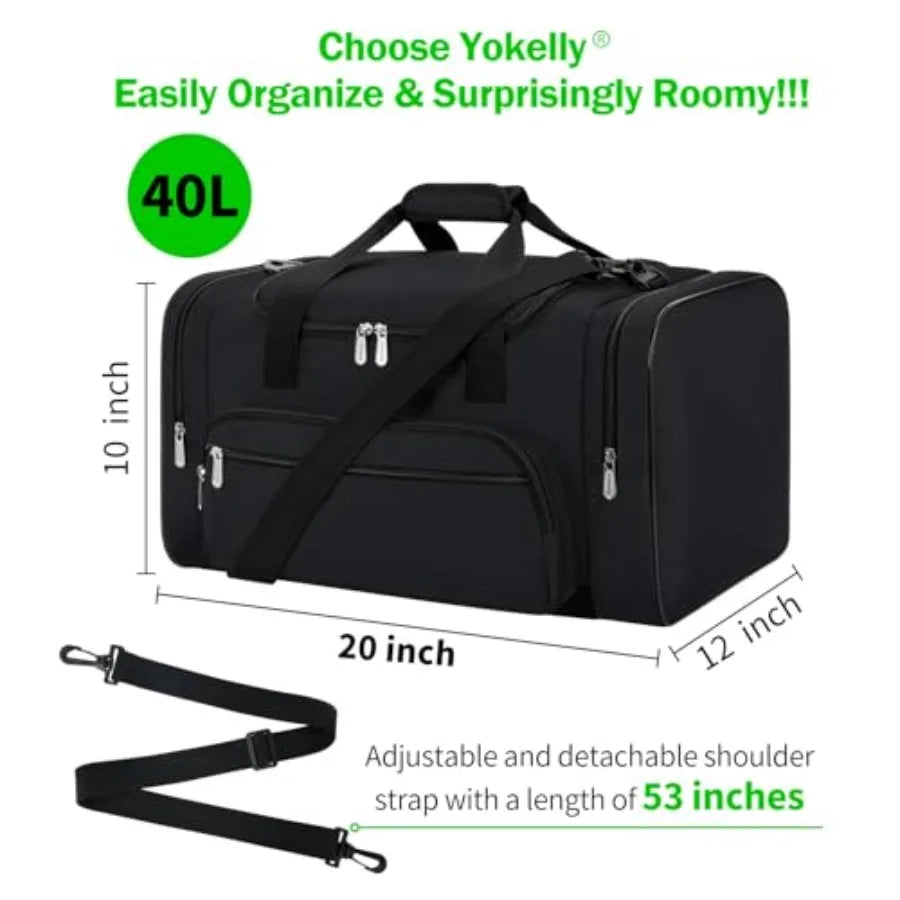Sports Duffel Bag For Travel And Gym Durable Nylon