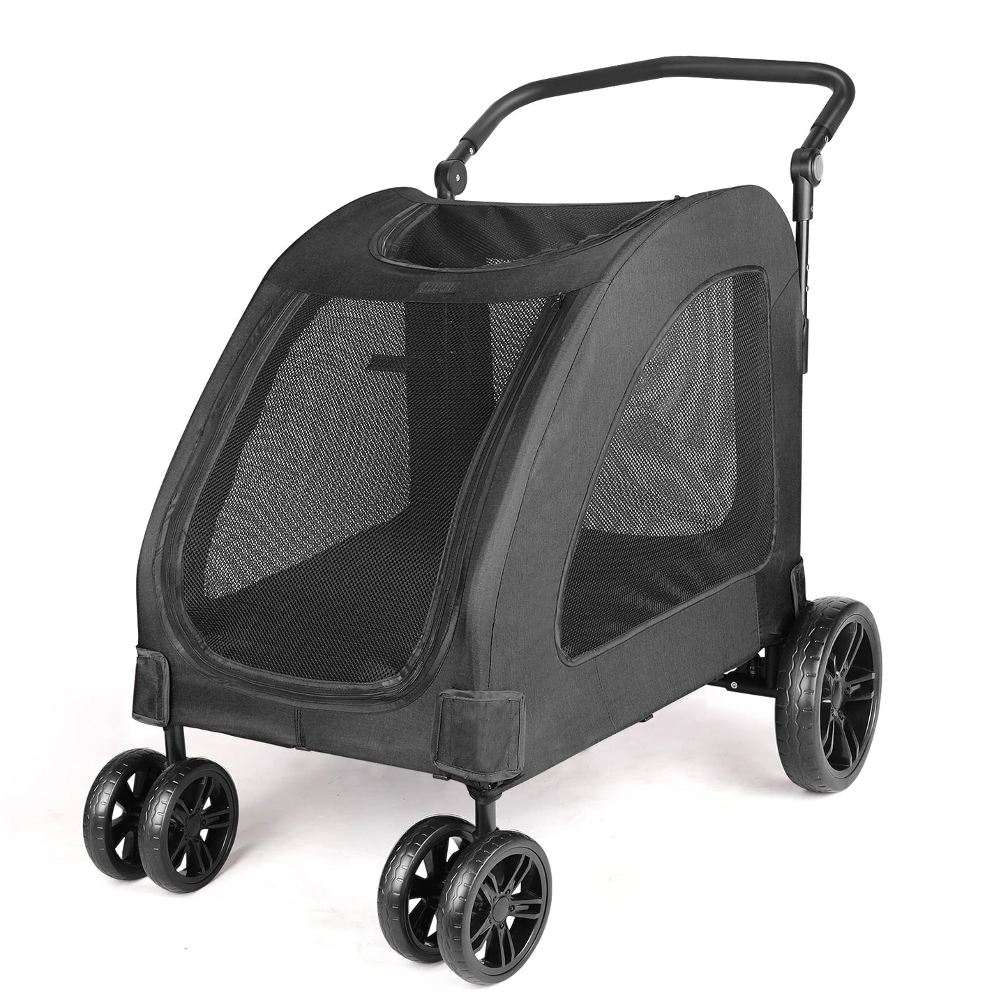 Heavy Duty Dog Stroller For Large Dogs Foldable With Ventilation