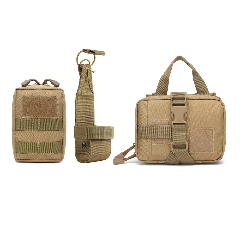 Dog Tactical Bags Set Molle Pouches Belt Attach Harness Gear