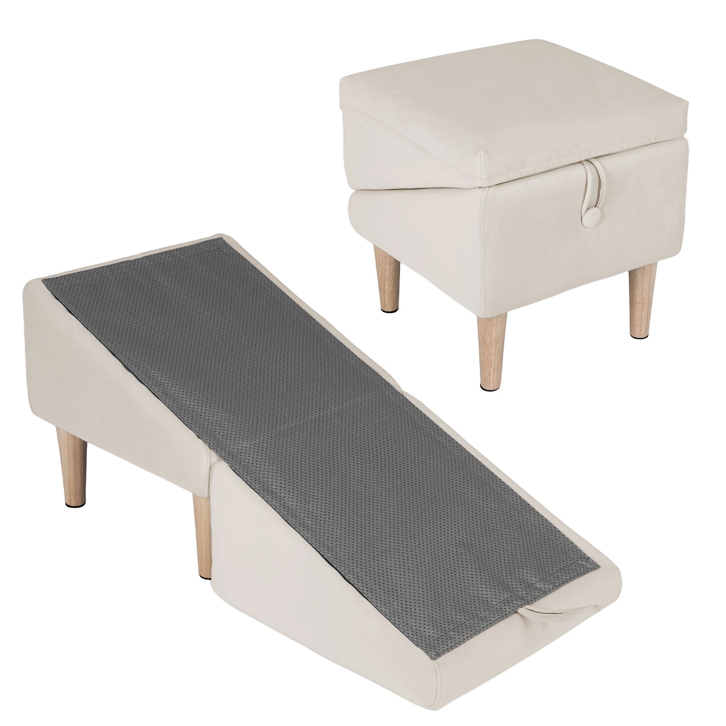 Two In One Folding Pet Ramp And Stairs For Dogs
