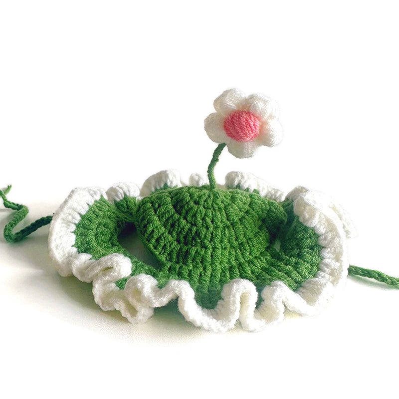 Pawstrip Flower Design Adjustable Cat Hat For Cats And Dogs