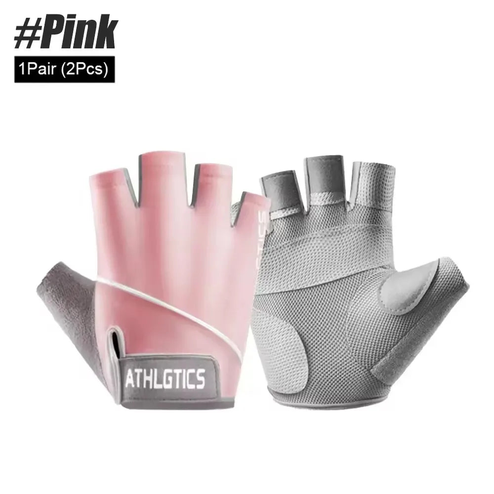 Breathable Fingerless Cycling Gloves Unisex for Men and Women