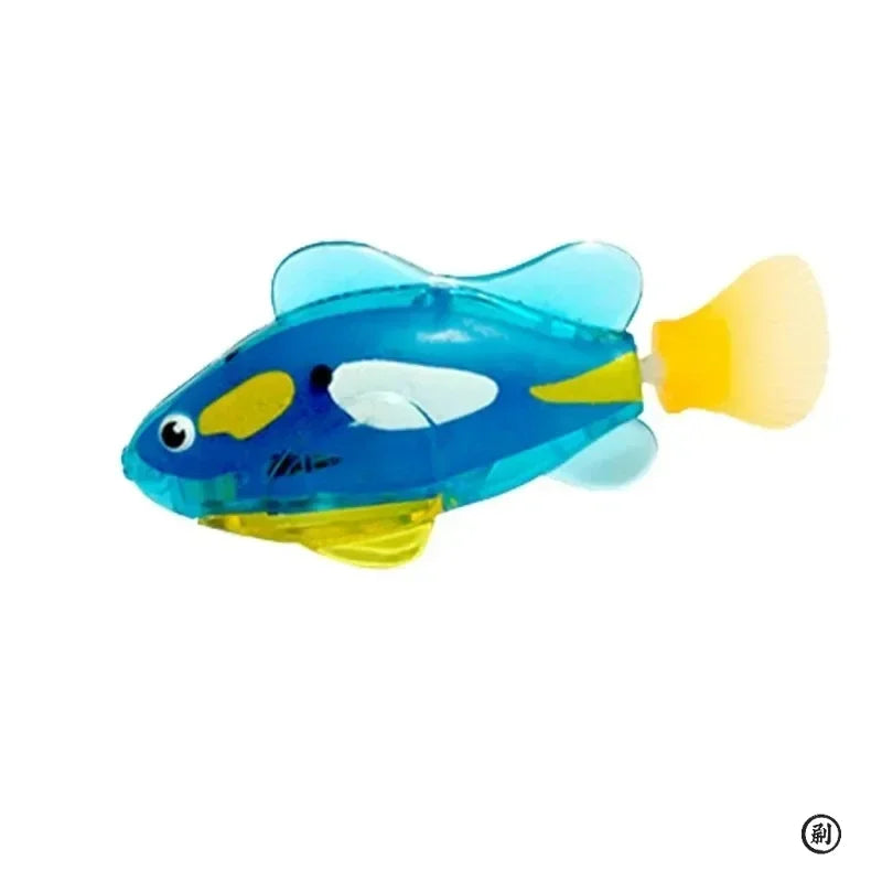 LED Inductive Robotic Cat Toy Interactive Swimming Fish Stimulates Kitten