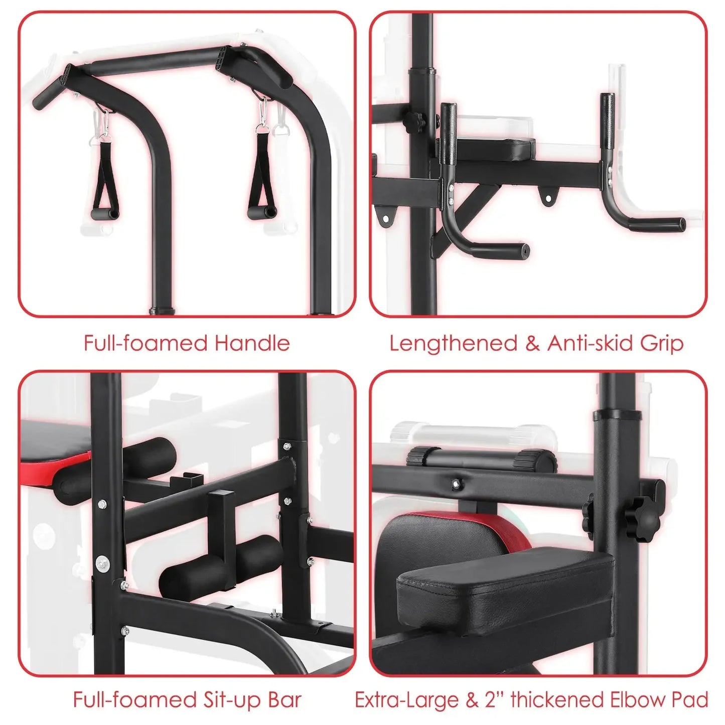 Power Tower and Adjustable Weight Bench System for Pull Ups