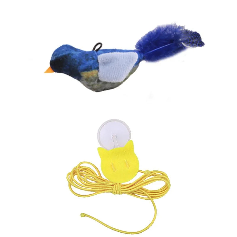 Interactive Flapping Bird Cat Toy With Realistic Chirp Sound