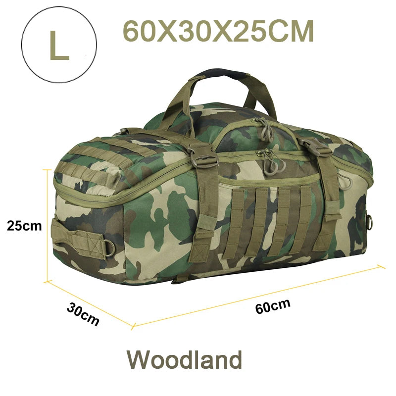 LQARMY Tactical Travel Bag Molle Duffle For Camping