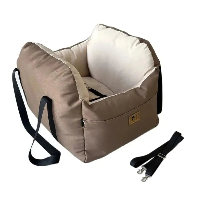 Dog Car Seat With Safety Belt Universal Pet Nest Cushion