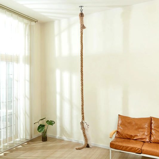 PETRAVEL Cat Sisal Climbing Tree Playground Scratching Post Indoor