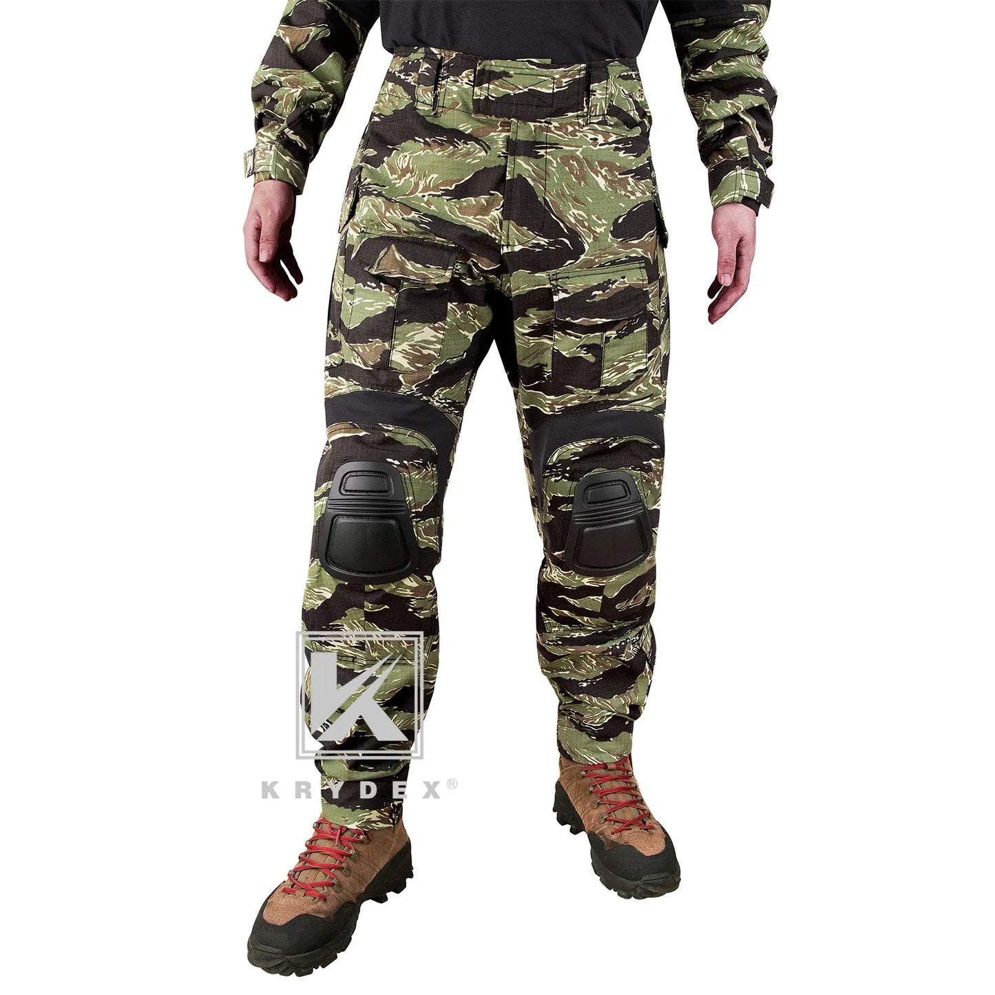 KRYDEX Tactical Camouflage Shirt And Pants Set For Hunting Outdoors