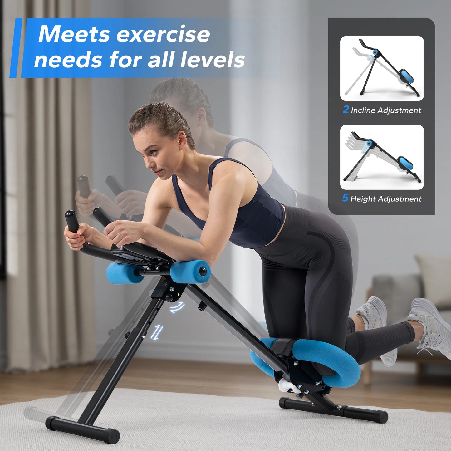 MERACH 2314 Ab Machine Adjustable Trainer For Core Workout