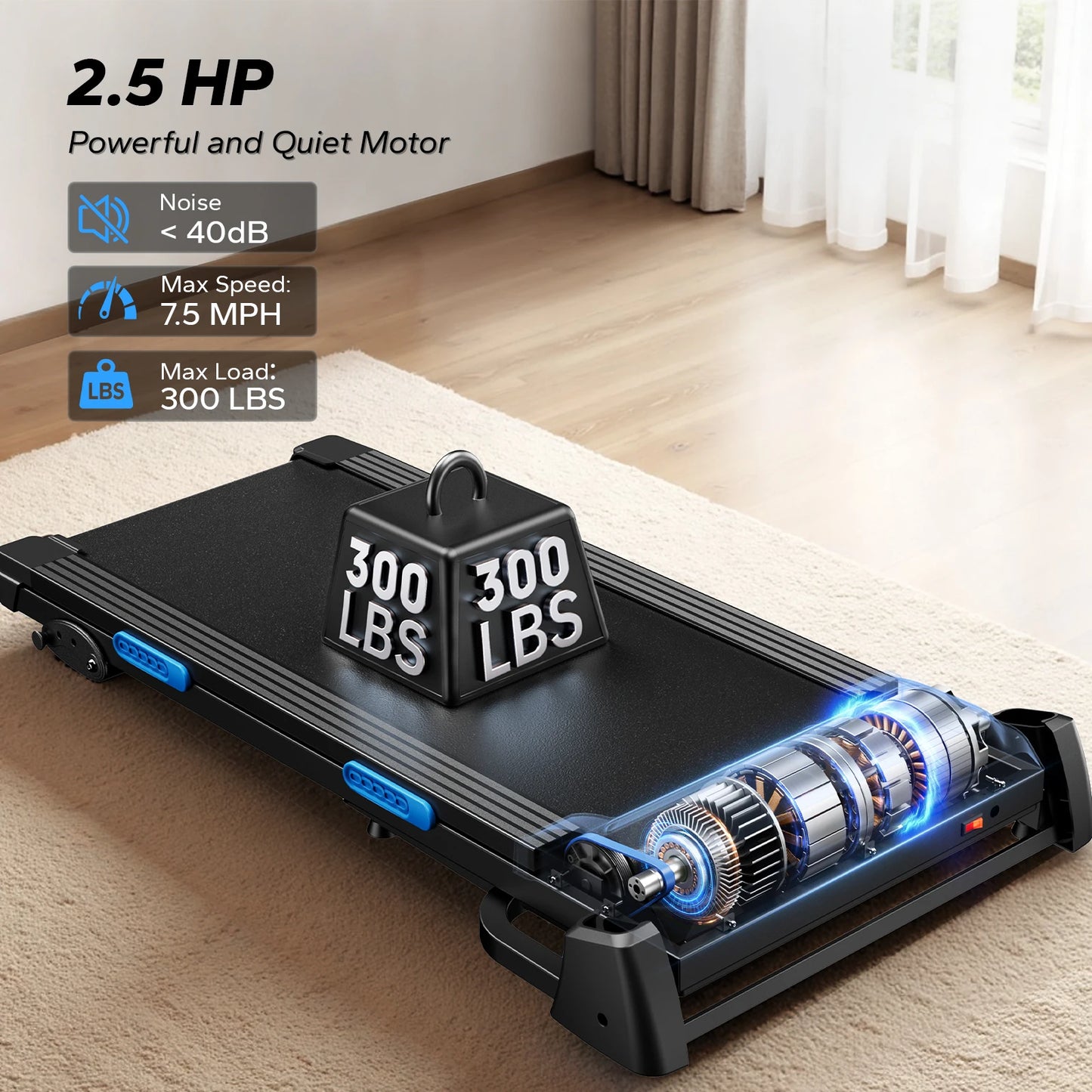 MERACH T12 Foldable Treadmill With Incline And Quiet Operation