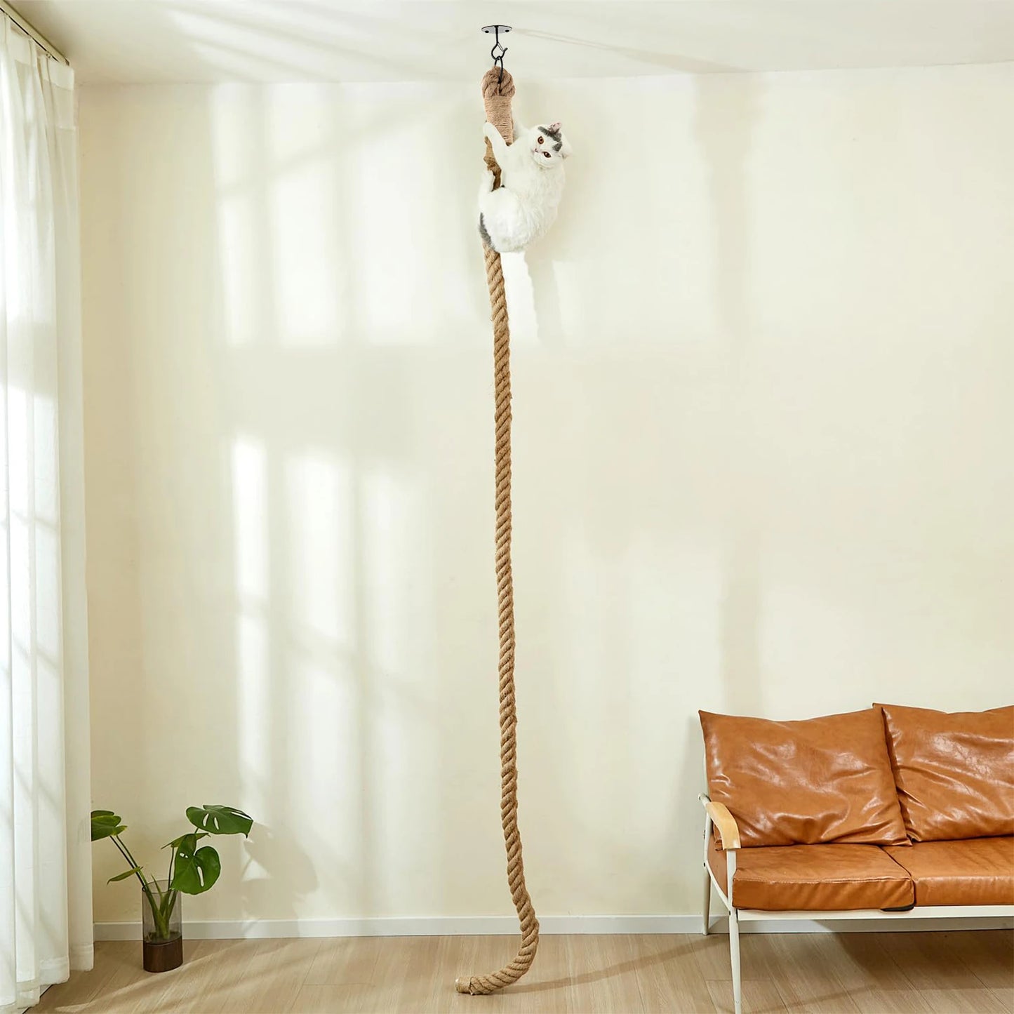 PETRAVEL Cat Sisal Climbing Tree Playground Scratching Post Indoor