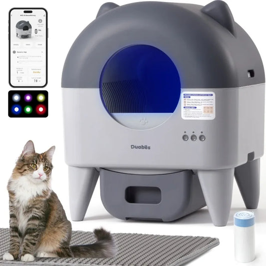 Lunapurr Automatic Self Cleaning Litter Box With App Control MultiCat