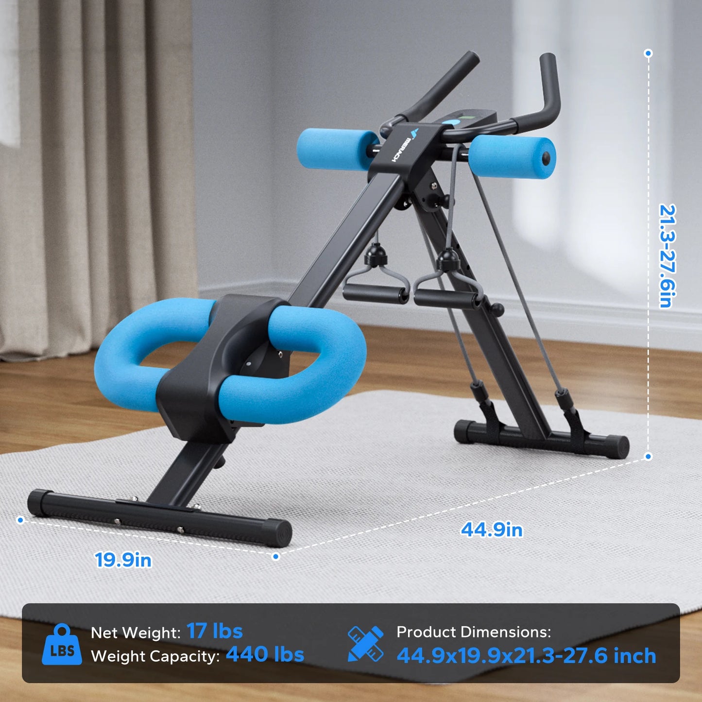 MERACH 2314 Ab Machine Adjustable Trainer For Core Workout