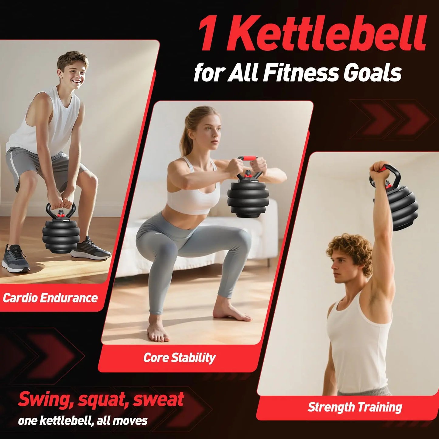 FED Fitness FITPLAM 5 In 1 Adjustable Dumbbell Set