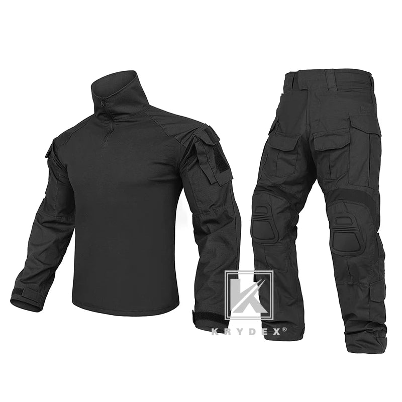 KRYDEX Tactical Camouflage Shirt And Pants Set For Hunting Outdoors