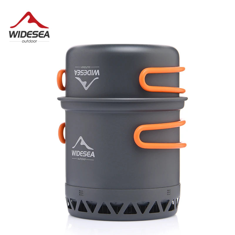 Widesea Camping Cookware Set Outdoor Kettle Pot Travel