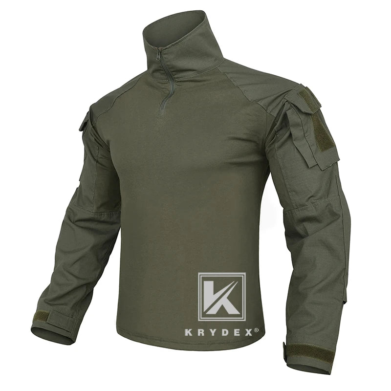 KRYDEX Tactical Camouflage Shirt And Pants Set For Hunting Outdoors