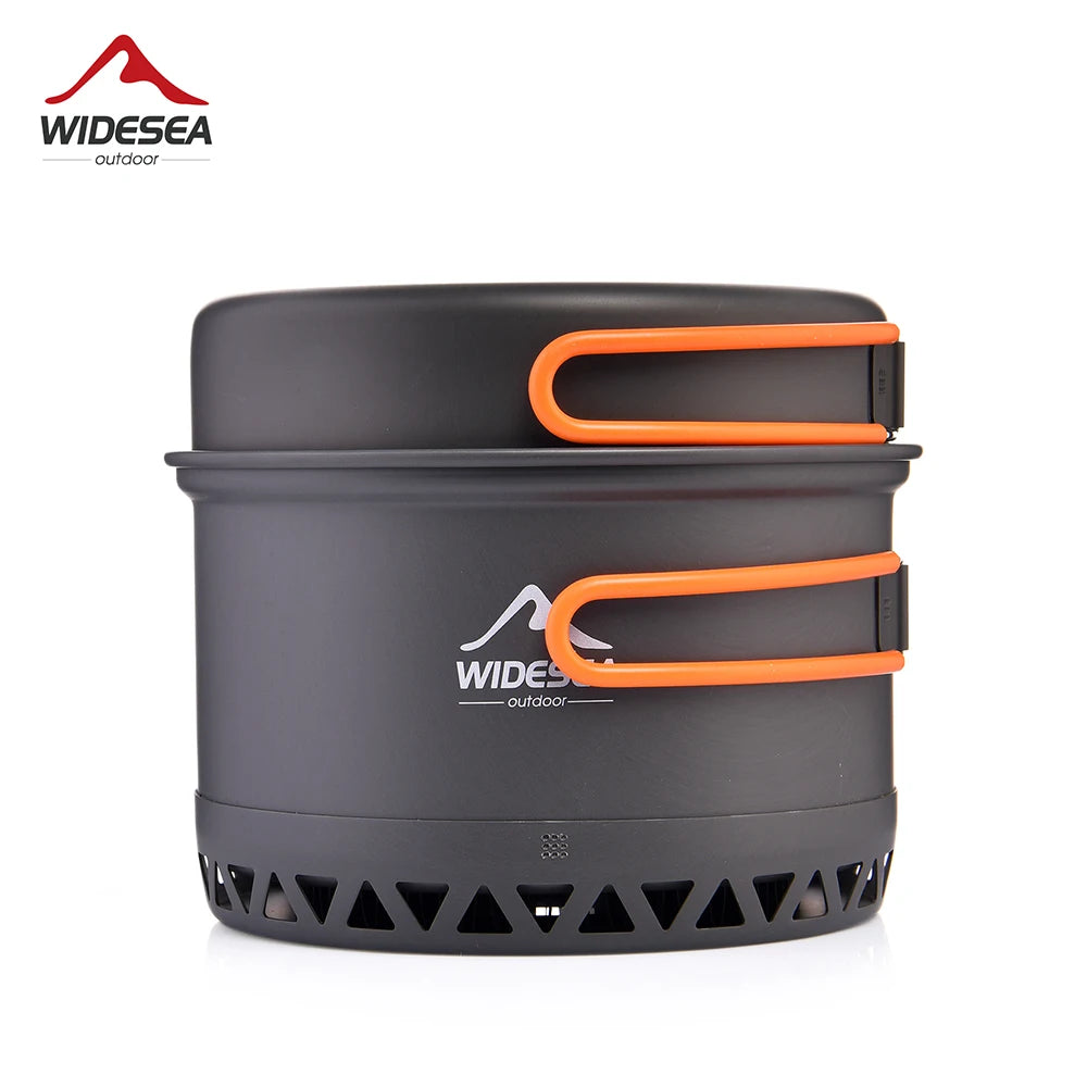 Widesea Camping Cookware Set Outdoor Kettle Pot Travel