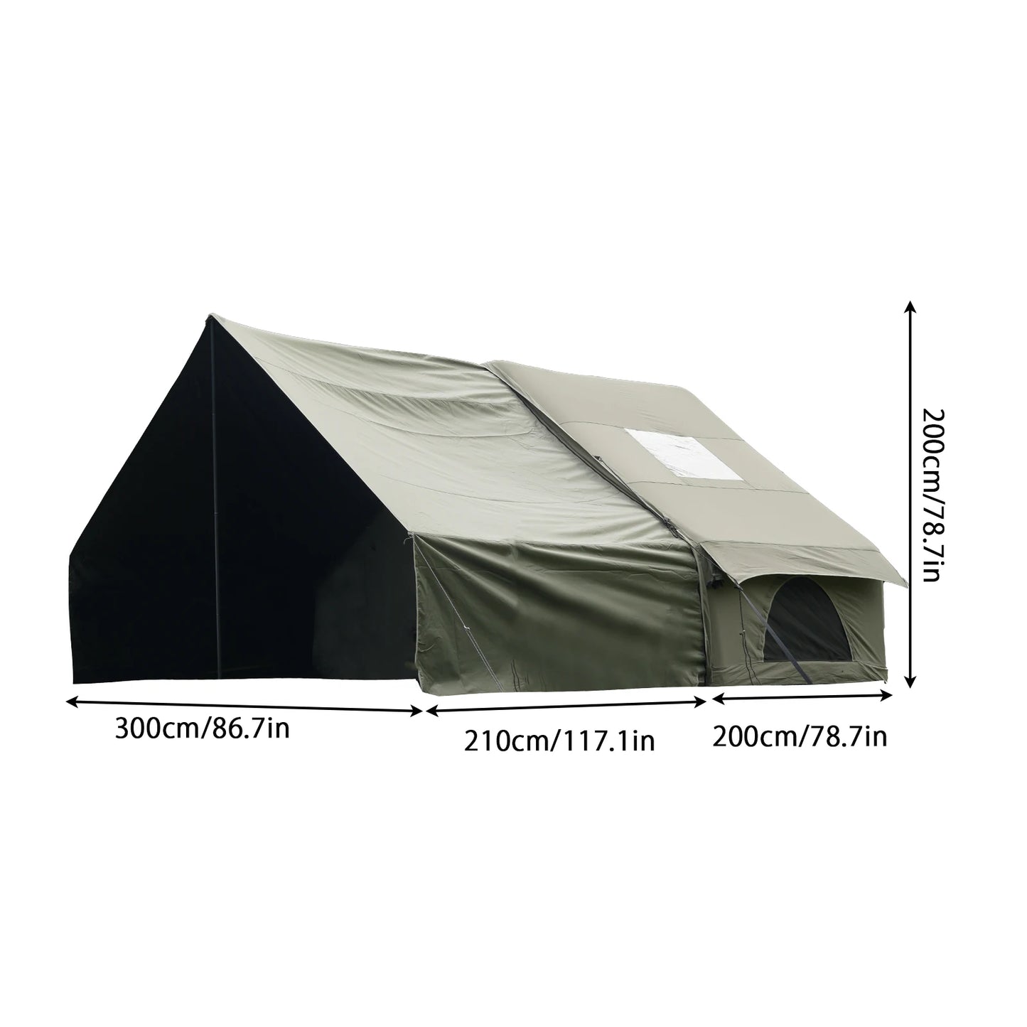 Pakicetus Quick Air Flow Inflatable Camping Tent With Skylight