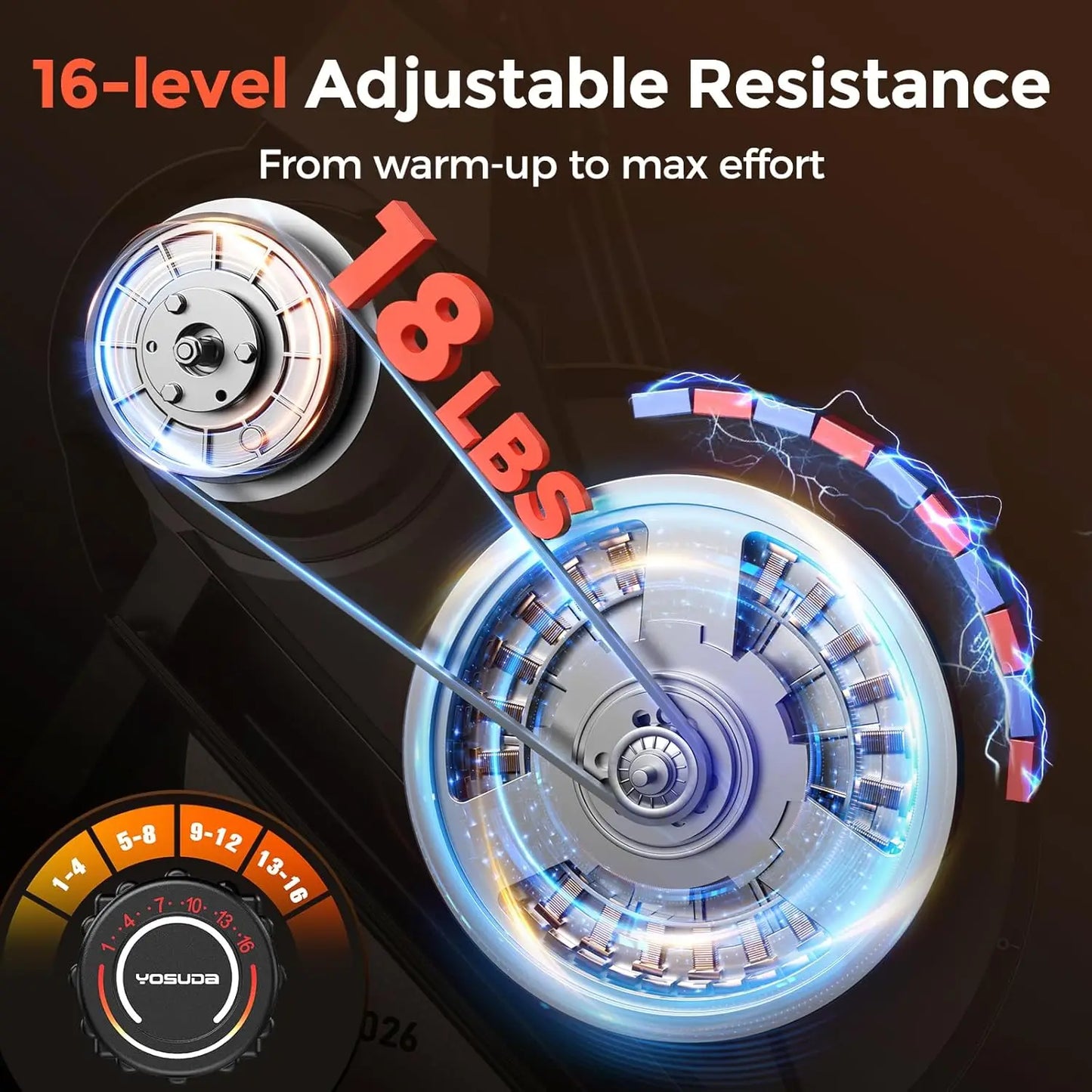 YOSUDA 3-In-1 Elliptical Exercise Machine For Home Use