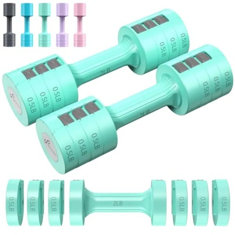 Adjustable Dumbbells Set For Home Gym With Four In One Weight Change