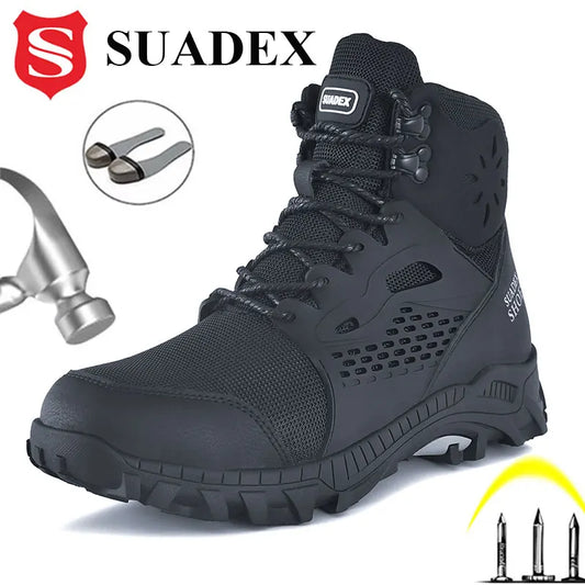 SUADEX S1 Safety Boots Anti Smashing Steel Toe Work Shoes