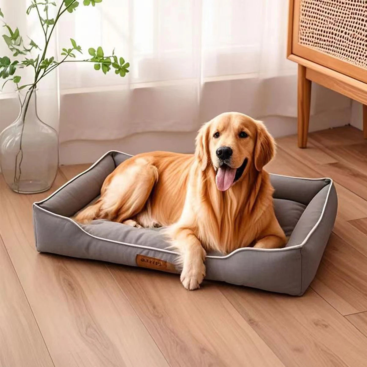 Four Season Square Dog Bed For Dogs Waterproof, Durable