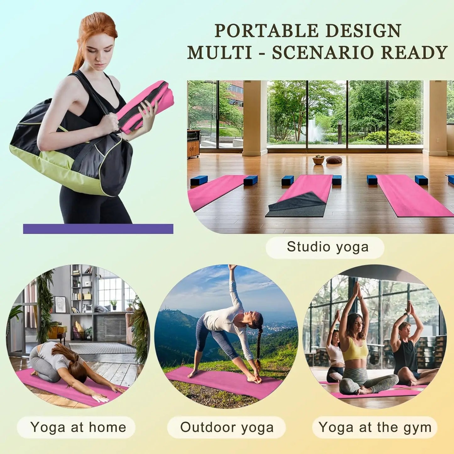 Non-Slip Yoga Mat Towel For Intense Hot Yoga And Pilates