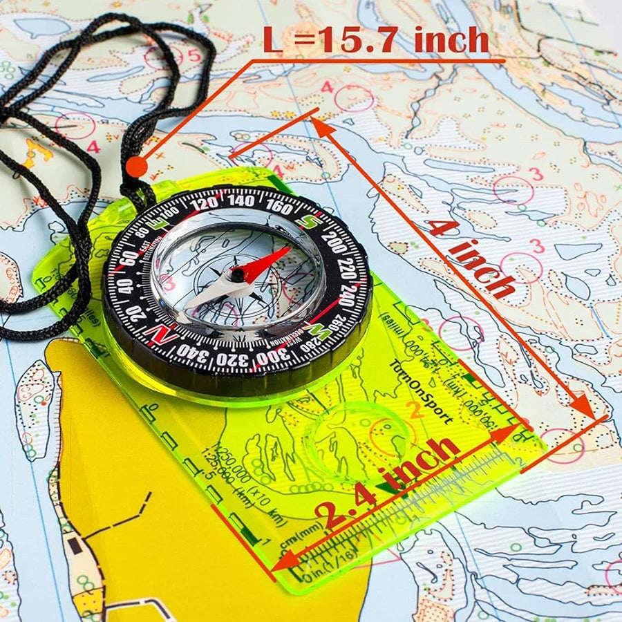 Waterproof Camping Compass for Outdoor Navigation Hiking and Map Reading