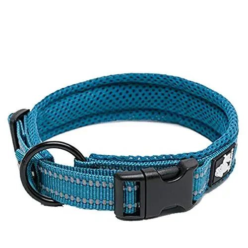 TRUELOVE Padded Reflective Nylon Dog Collar TLC5011 Adjustable Heavy Duty