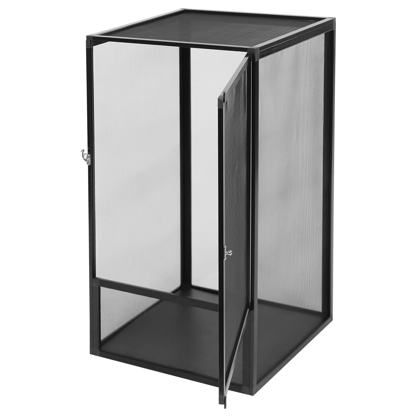 Reptile Feeding Box and Net Enclosure for Chameleons