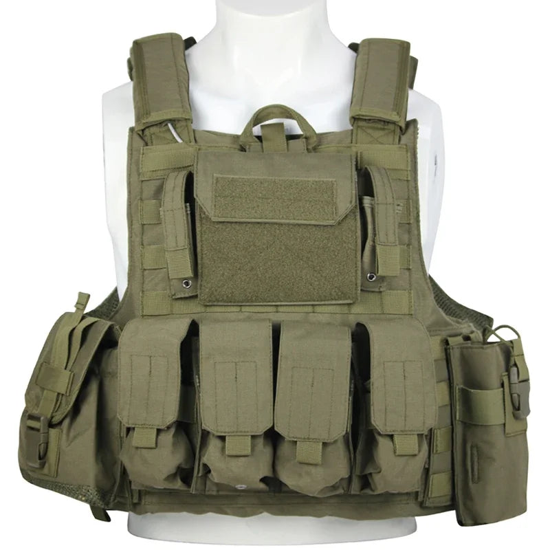 Tactical Vest Plate Carrier With Molle For Outdoor Armor