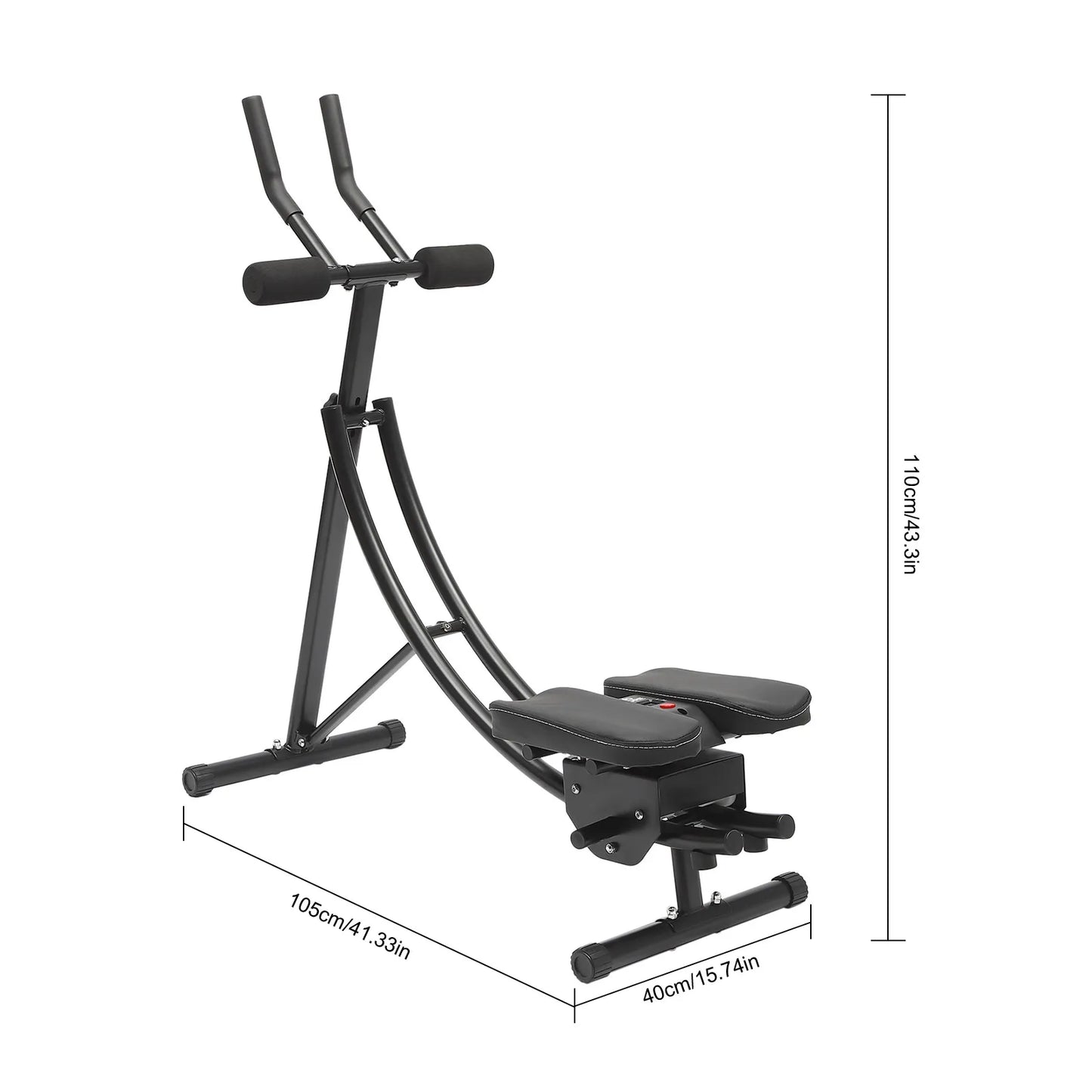 Dual Track Abdominal Crunch Machine For Home Gym Workout