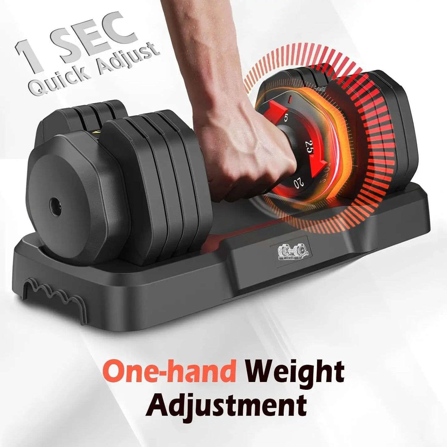 FED Fitness Adjustable Dumbbells Set