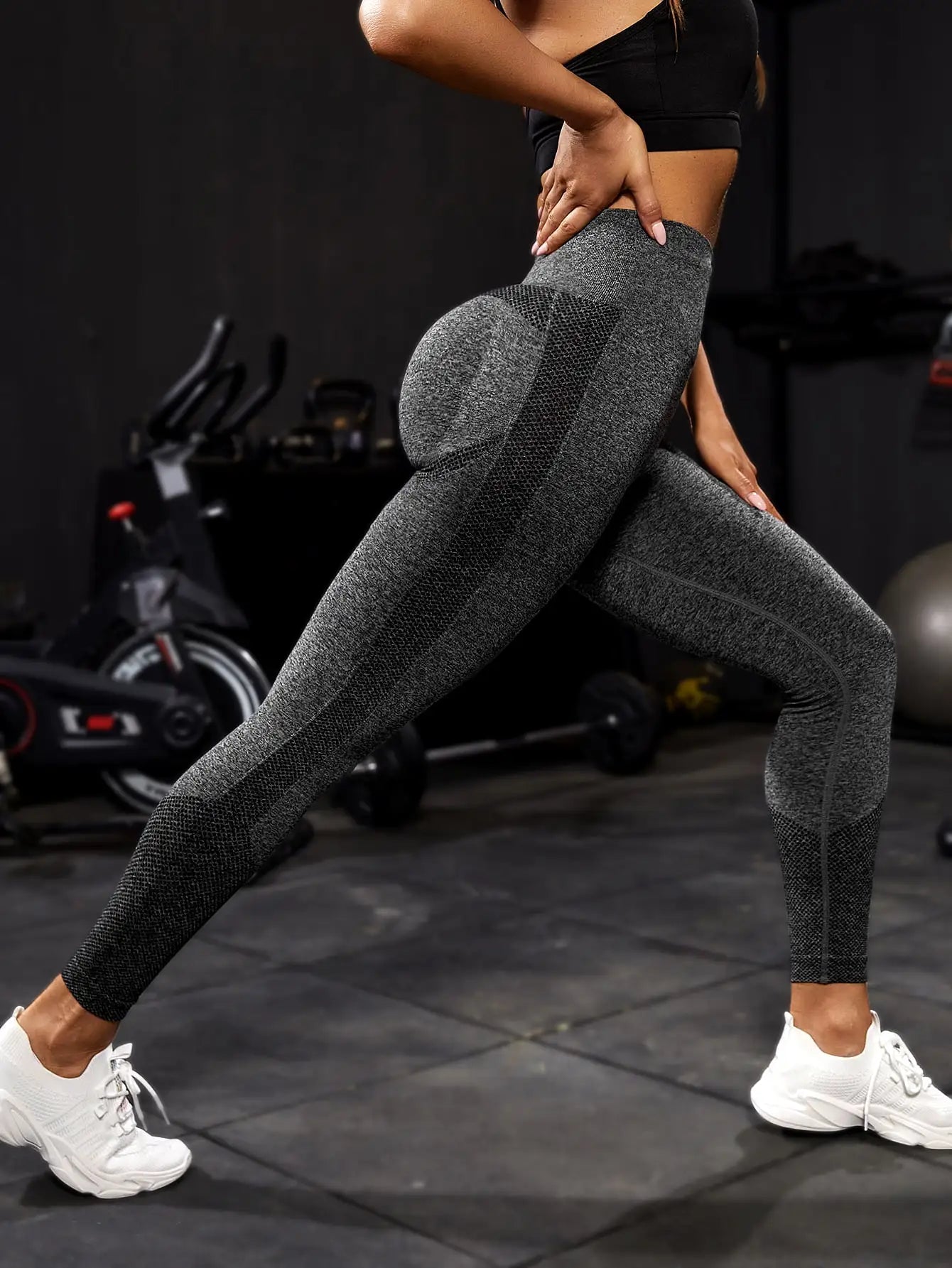 Yoga Sport Seamless Push Up Leggings For Women Gym