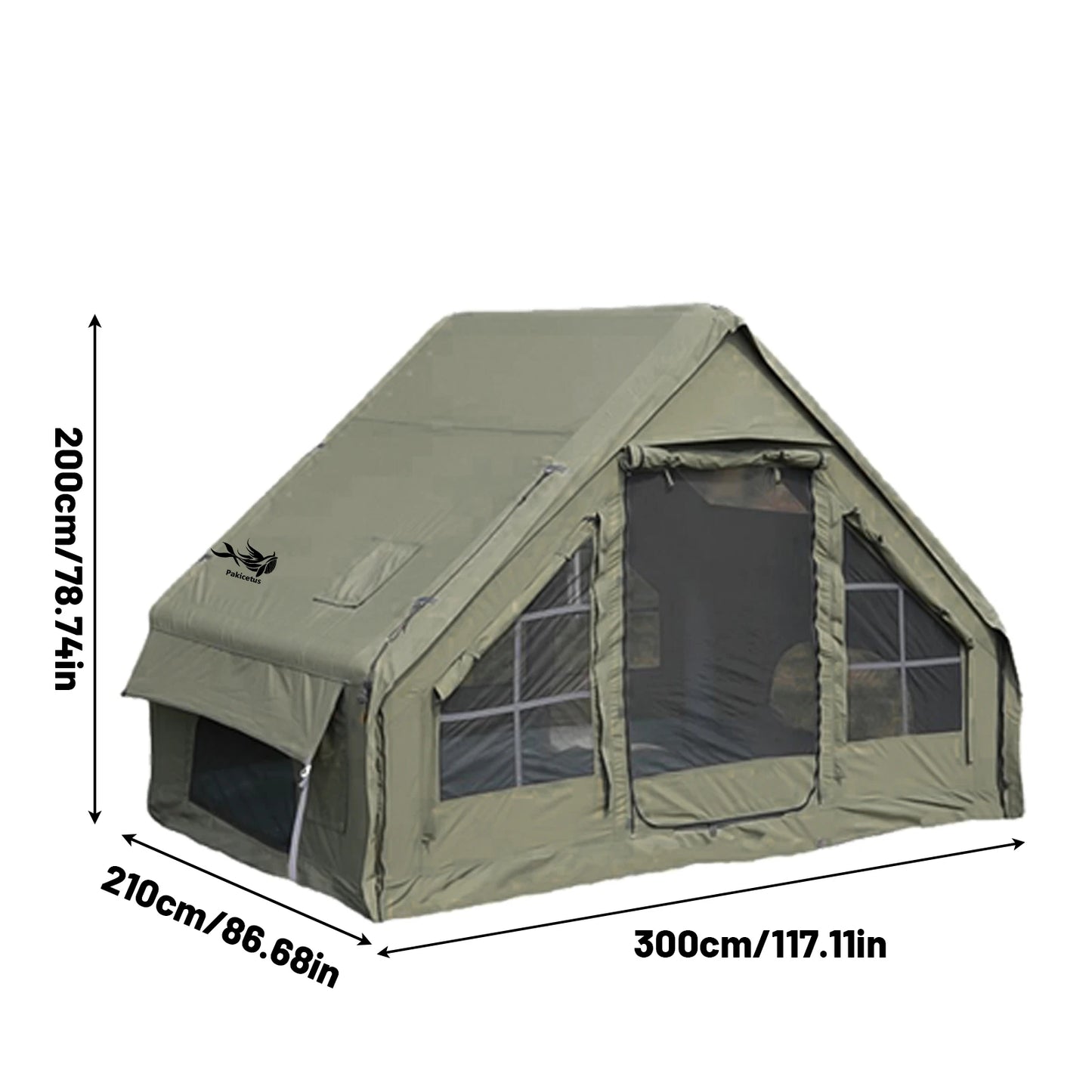 Pakicetus Quick Air Flow Inflatable Camping Tent With Skylight