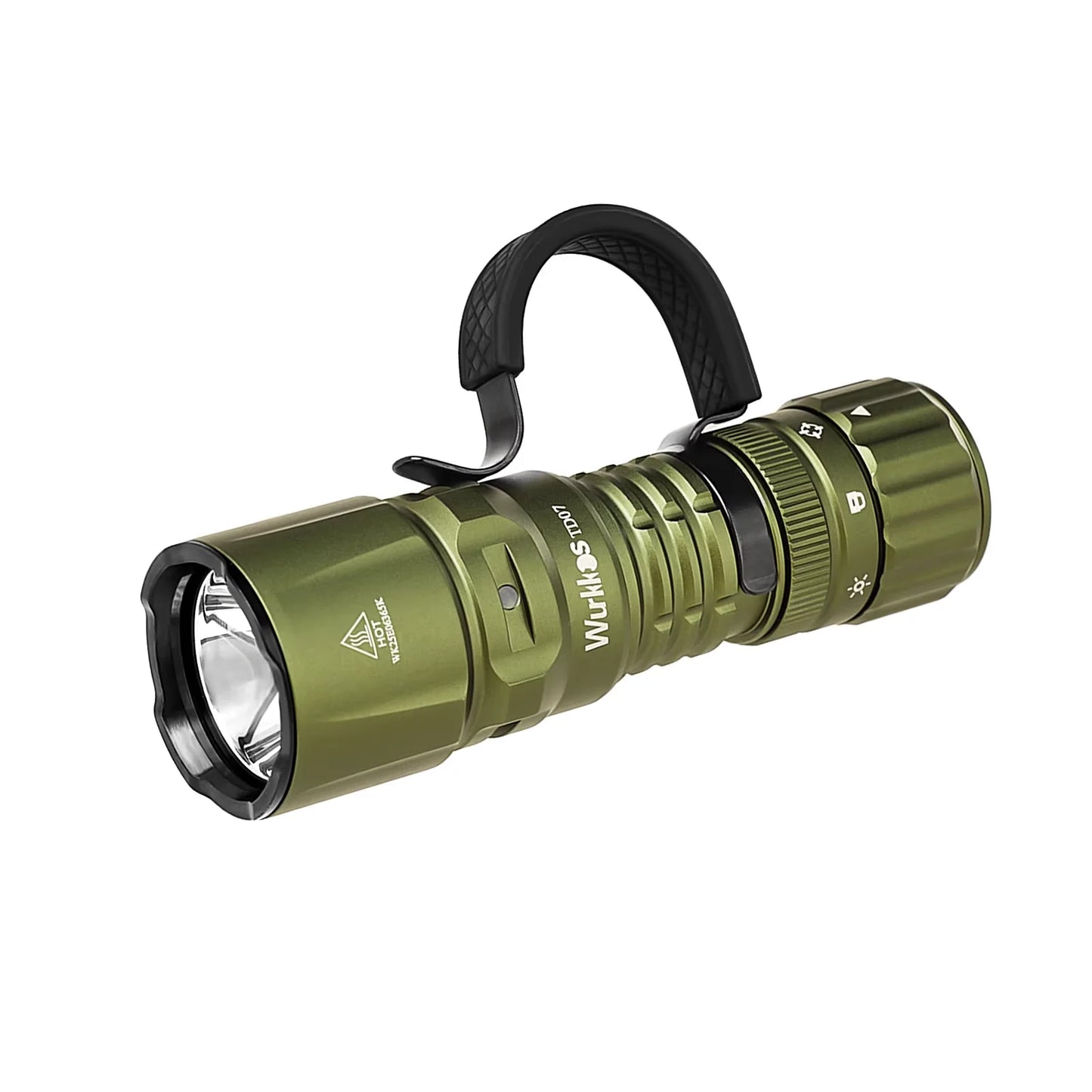 Wurkkos TD07 Tactical Flashlight 1300 Lumens Dual Switch Beam 479m