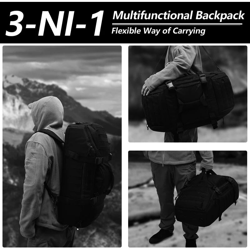 LQARMY Tactical Travel Bag Molle Duffle For Camping