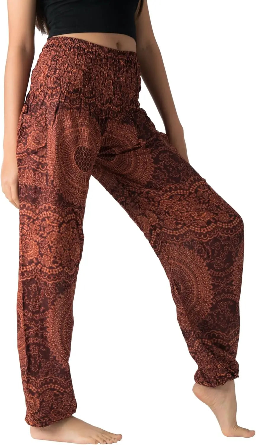 Harem Pants For Women Yoga Boho With Pockets Comfortable
